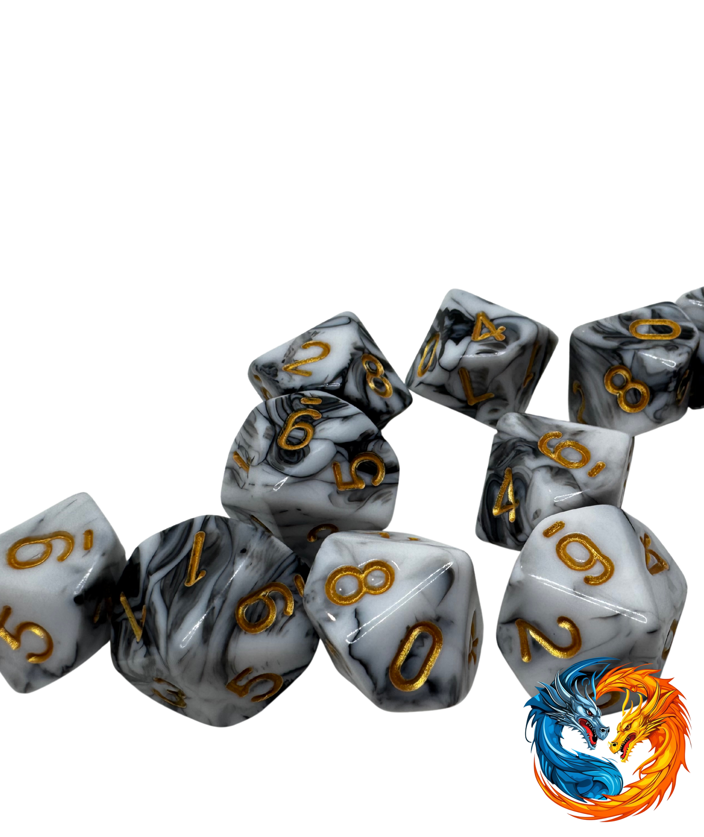 Dice D10 box (various colours)