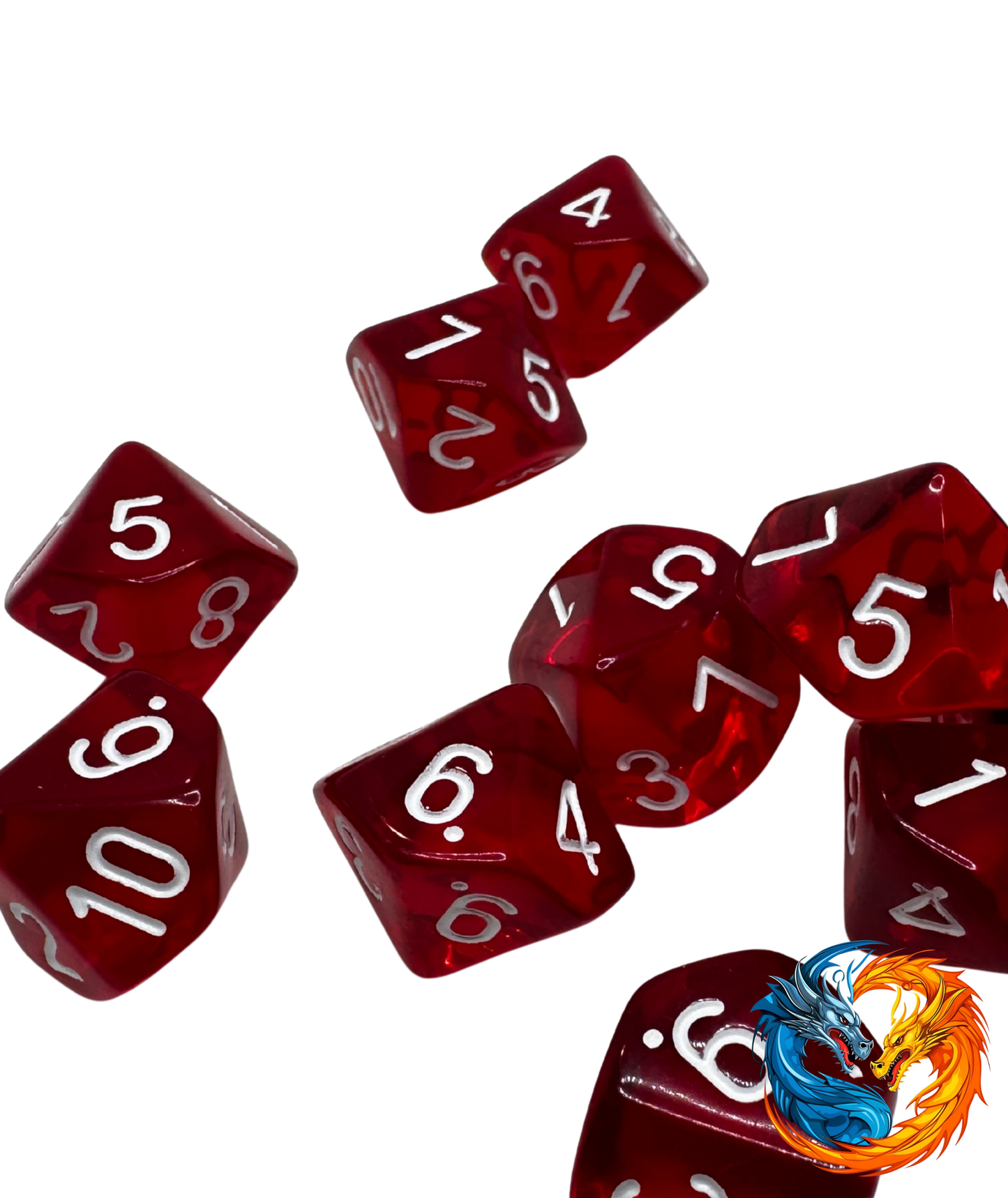 Dice D10 box (various colours)