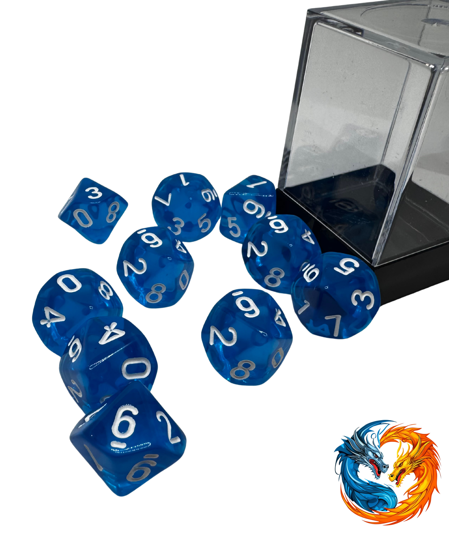 Dice D10 box (various colours)