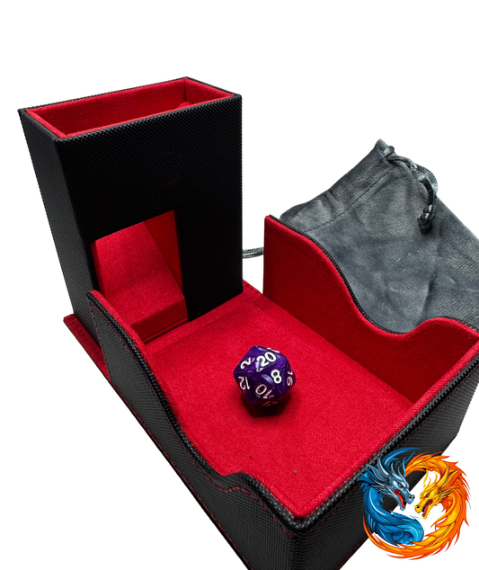 Leather Folding Dice Tower (Various Colours)