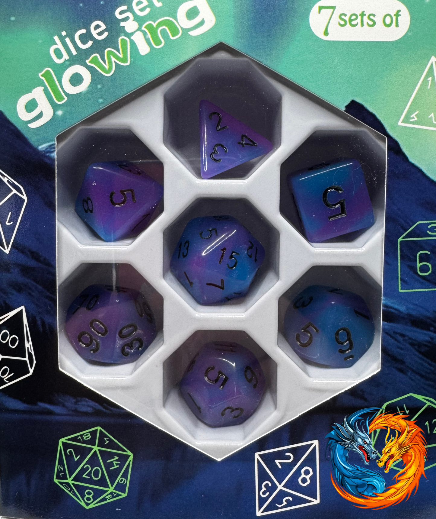 Dice - Glow (various colours available)