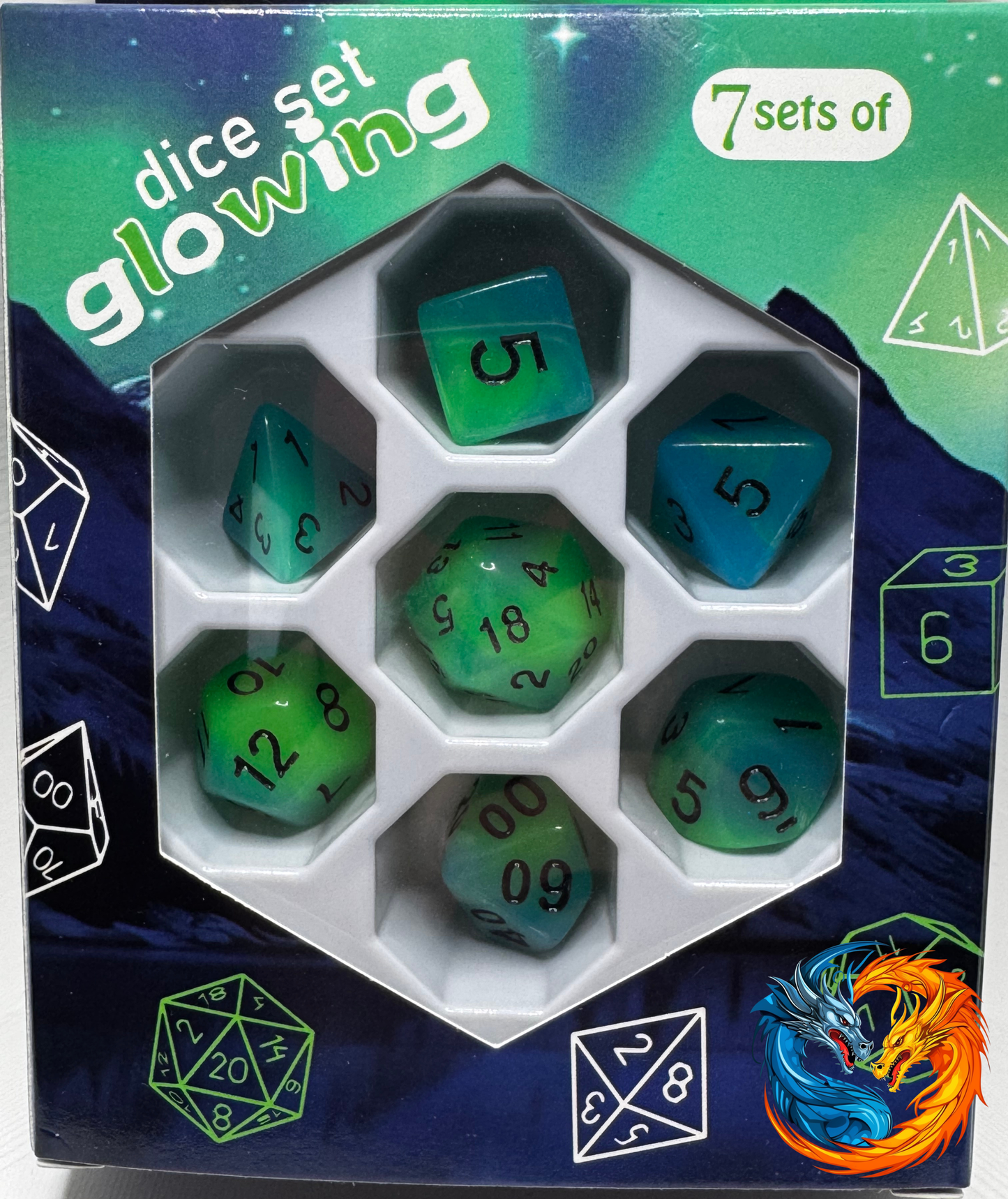 Dice - Glow (various colours available)