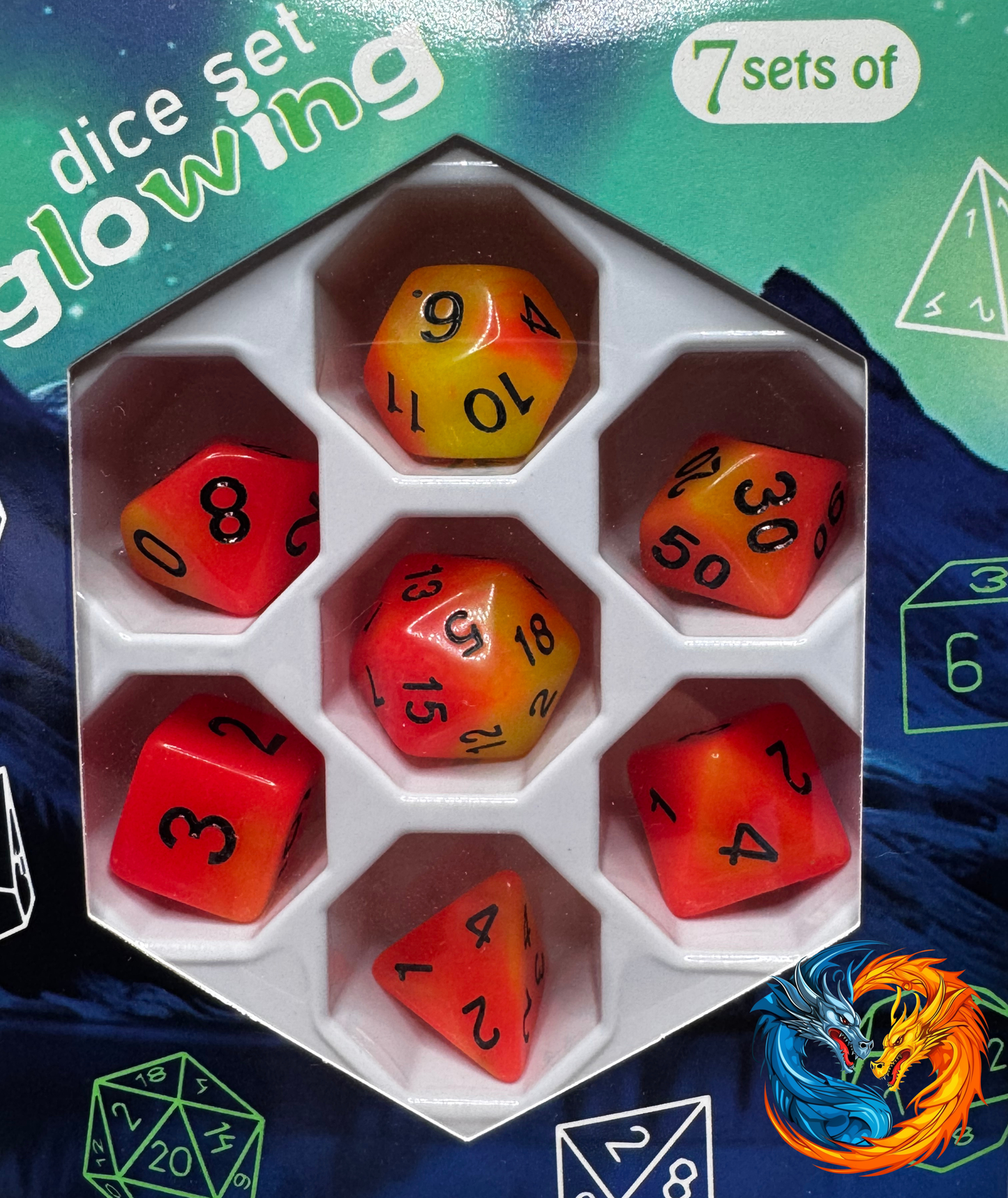 Dice - Glow (various colours available)