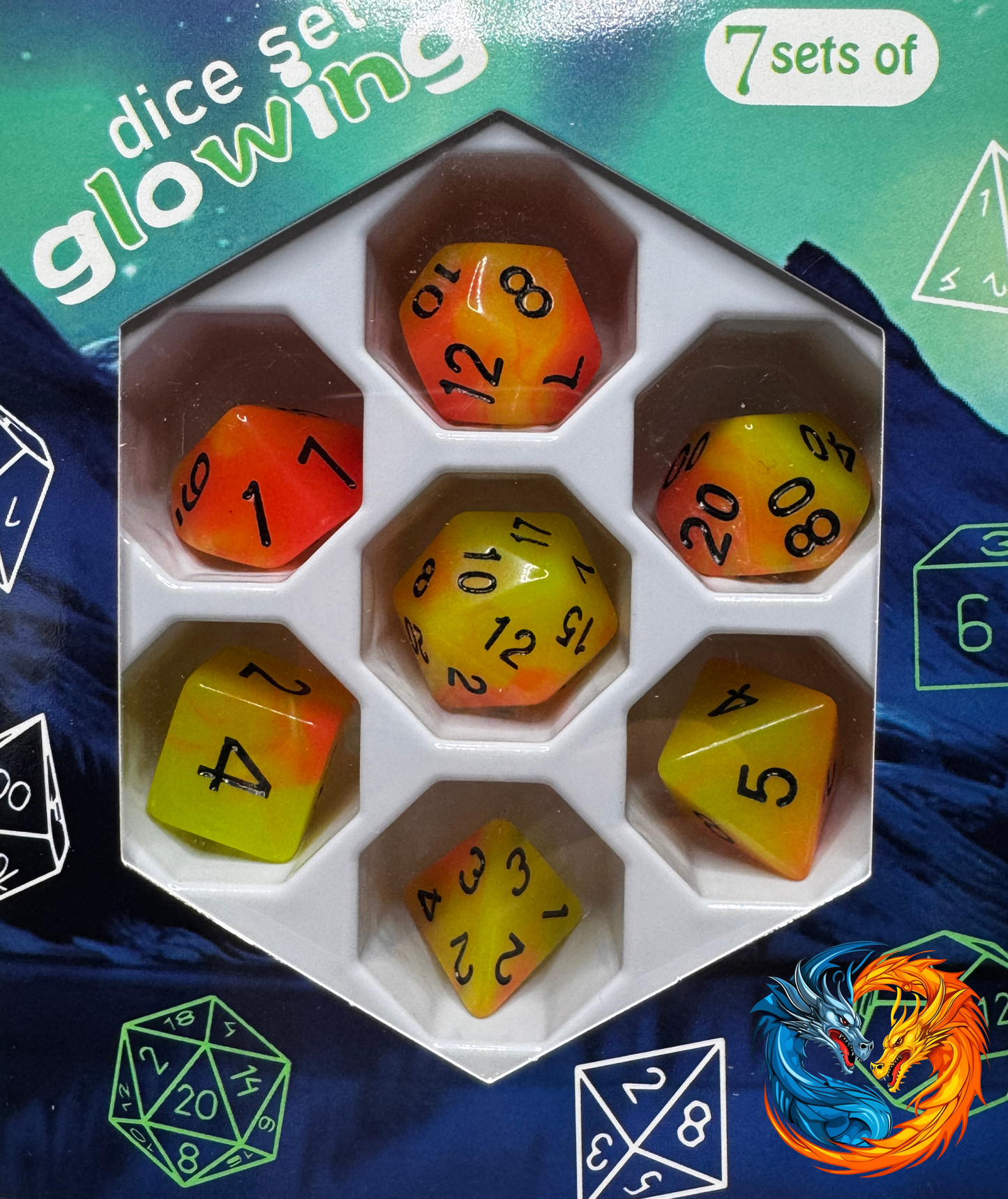 Dice - Glow (various colours available)