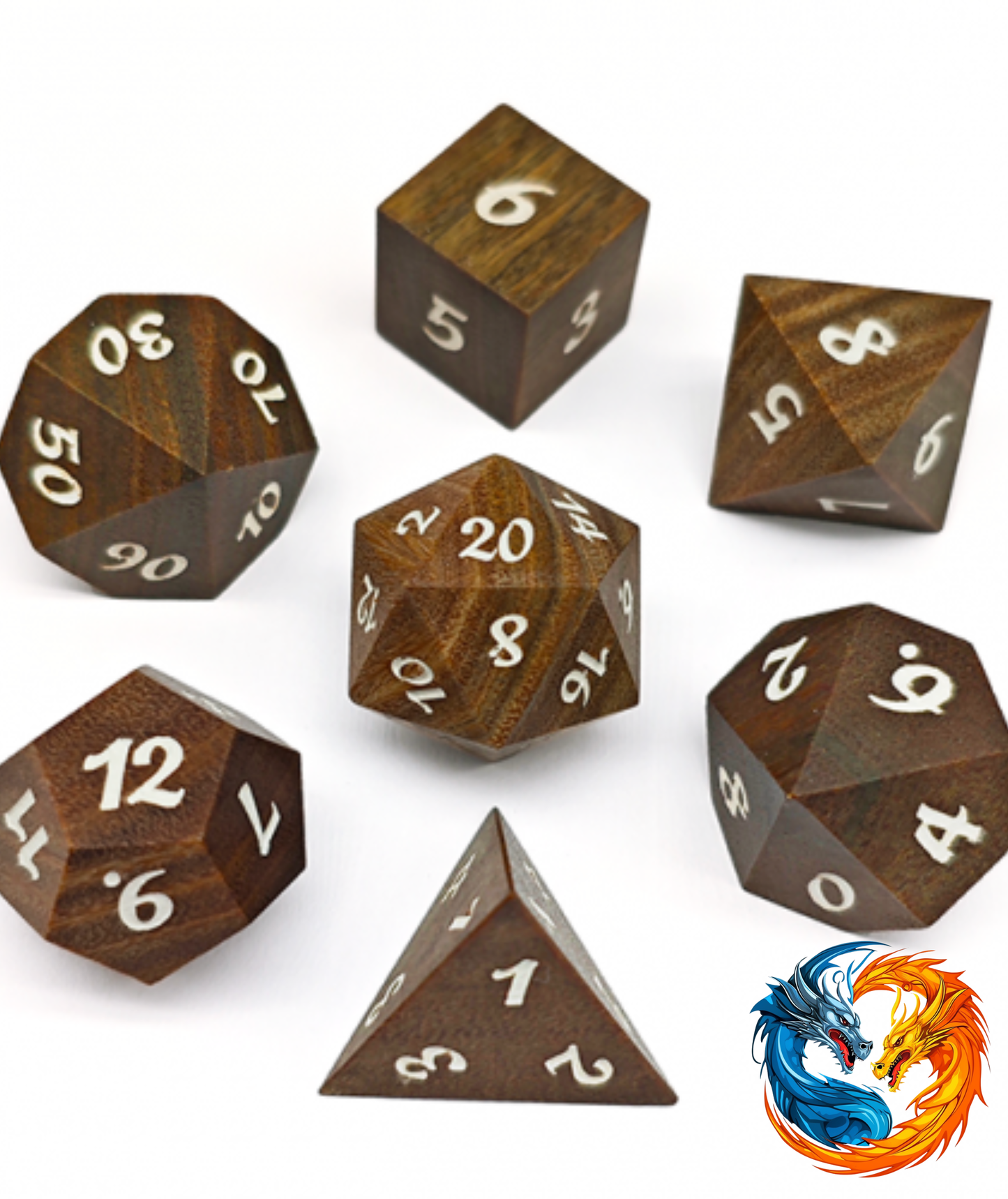 Green Sandalwood Wooden Dice