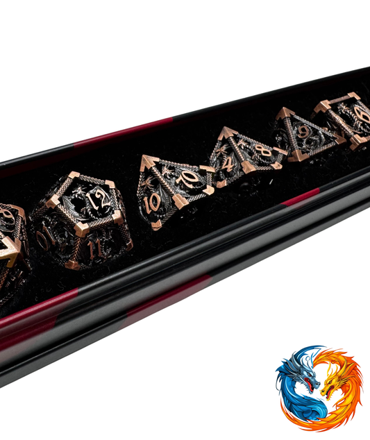 Metal Dice - Hollow Dragon (Various Colours)