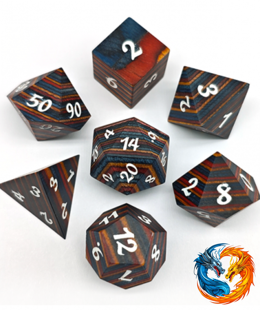 Rainbow (03) Wooden Dice